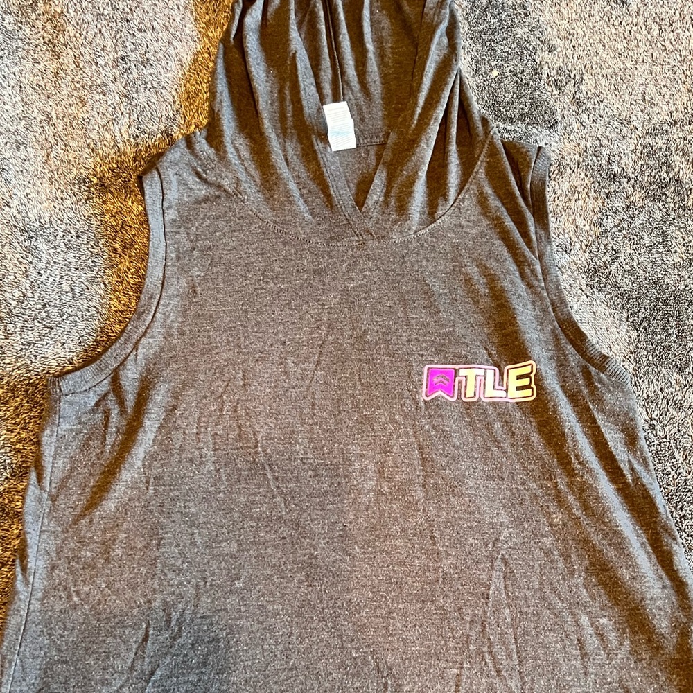 Gray Size L The Ladies Edge TLE Hooded Tank
